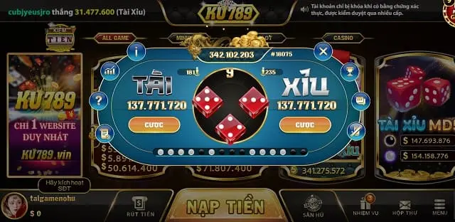Trò chơi hấp dẫn được đầu tư bài bản chỉ có tại Ku789 Vin
