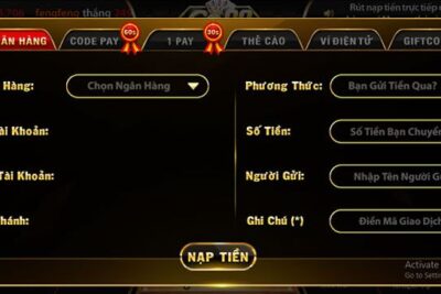 Hướng dẫn cách nạp tiền Go88 an toàn, nhanh chóng 2022