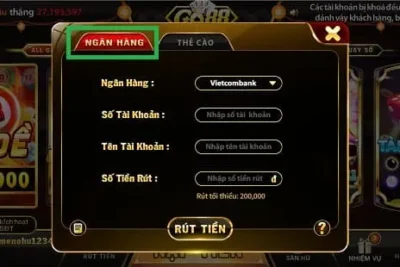 Hướng dẫn cách rút tiền Go88 nhanh nhất chưa đầy 1 phút